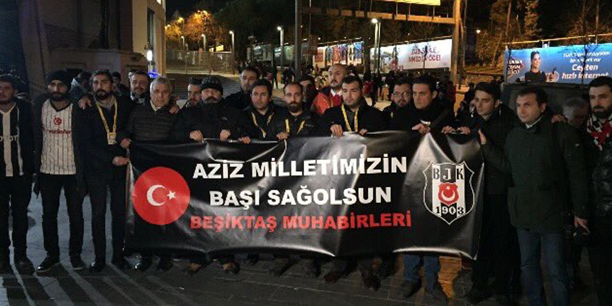 Beşiktaş muhabirleri şehitleri böyle andı!