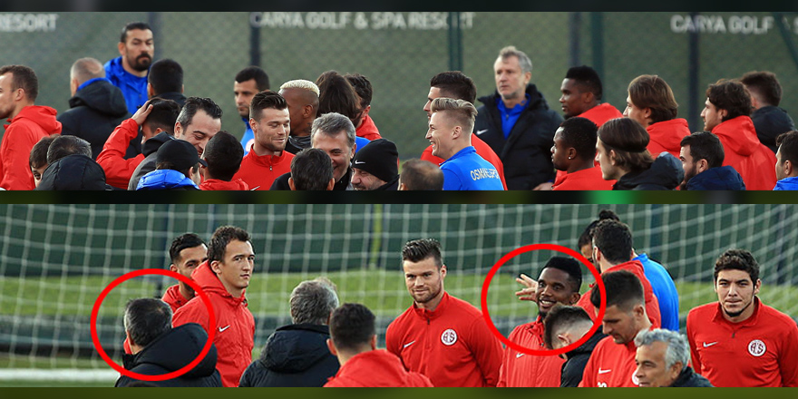 Dikkatlerden kaçmayan detay! Eto'o fotoğraf çekim sırasında...