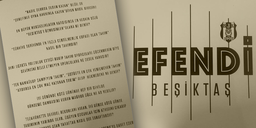 Efendi Beşiktaş, adının hakkını verdi