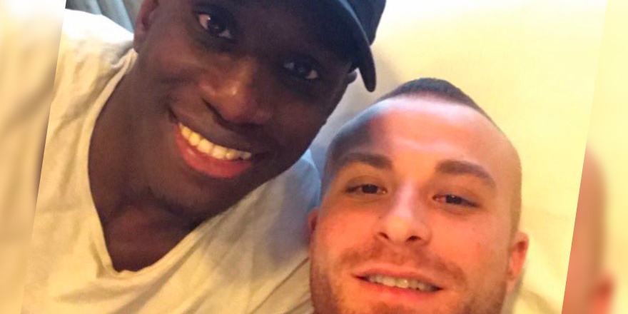 Demba Ba, Gökhan Töre ile buluştu