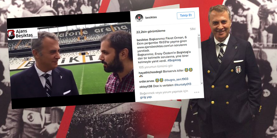 Ajans Beşiktaş'ın özel haberi BJK'nin sayfasında!