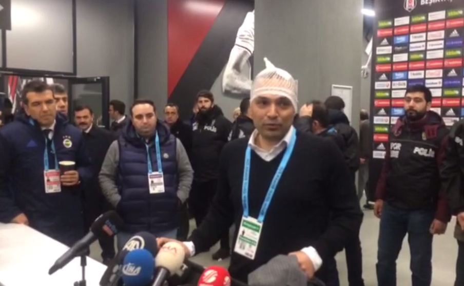 Kafası yarılan F.Bahçe idari menajeri konuştu (VİDEO)