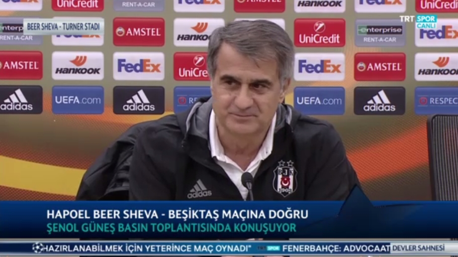 Şenol Güneş'ten Hapoel maçı öncesi önemli açıklamalar