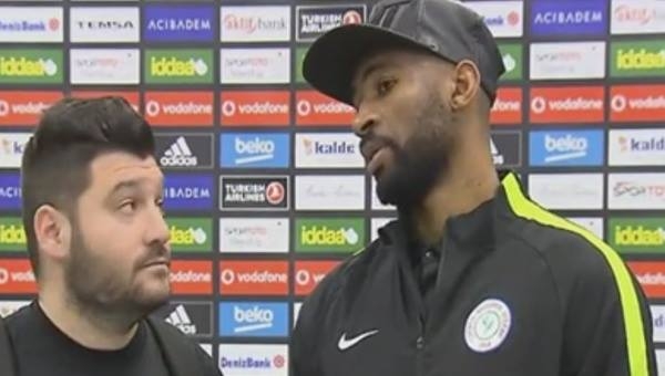 Ç.Rizesporlu Leonard Kweuke'den penaltı iddiası