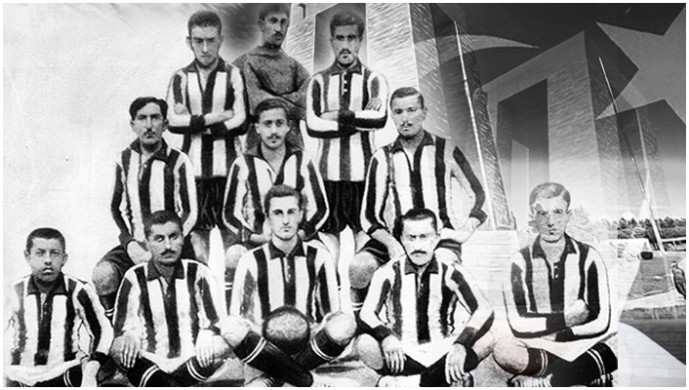 Beşiktaş'ın Çanakkale şehitleri. Futbol takımının neredeyse tümü!