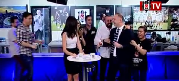 BJK TV'de coşkulu anlar!