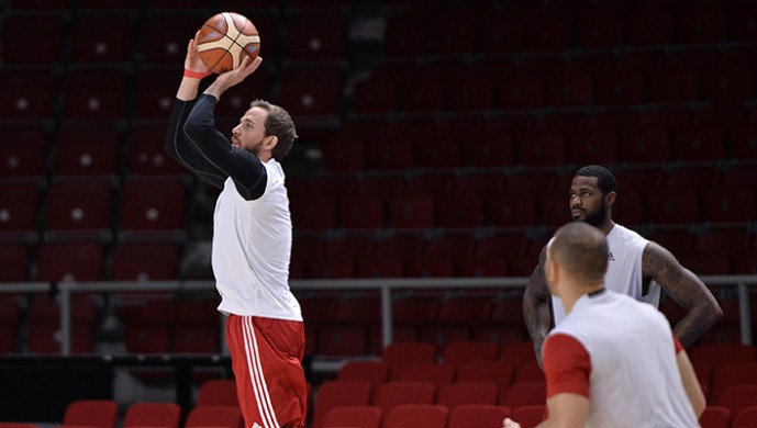 Anadolu Efes maçı hazırlıkları sona erdi
