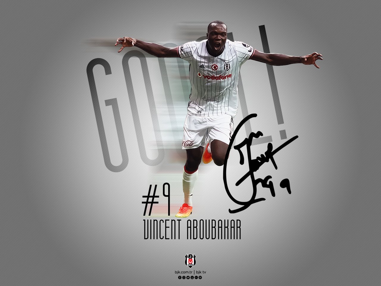 Aboubakar golle tanıştı!