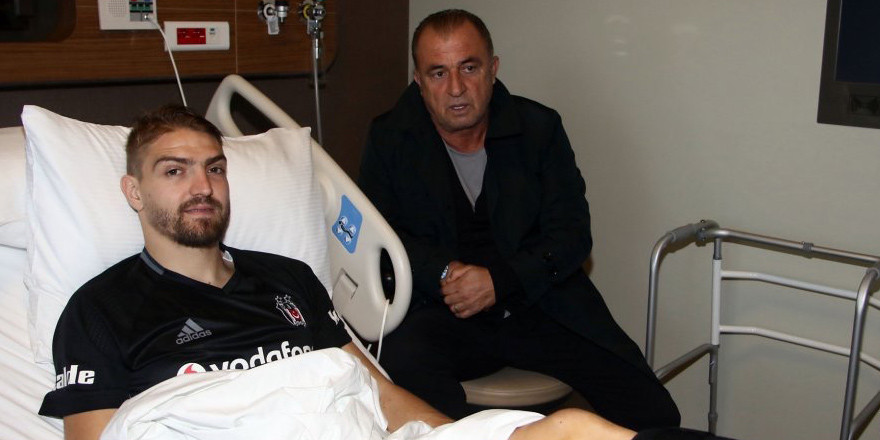 Fatih Terim'den Caner Erkin'e ziyaret